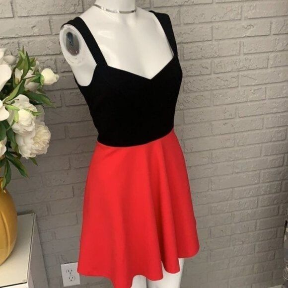 CeCe by Cynthia Steffe Margot Color Block Fit & Flare Dress Size 4 - Picture 5 of 14